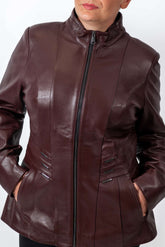 Women's leather jacket Adela Bordo